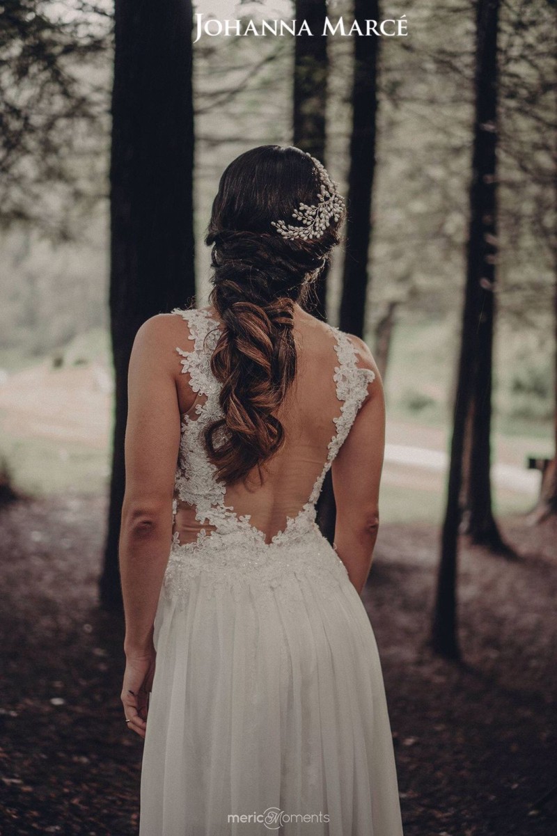 Vestido de novia de Johanna Marcé, estilo Línea A